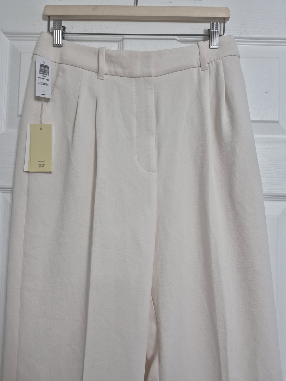 Wilfred Wide-Leg Cream Trousers - Picture 3 of 13